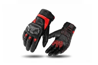 MOTOWOLF Full Finger Leather Gloves – Carbon Fiber Protective Motorcycle Gloves