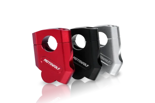Motowolf Handlebar Riser 22mm – Universal Motorcycle Handlebar Height Raiser 1 Motowolf Handlebar Riser for motorcycle variable diameter