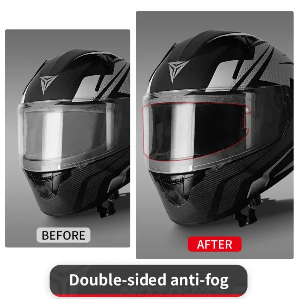 Motowolf Helmet Sticker applied on helmet