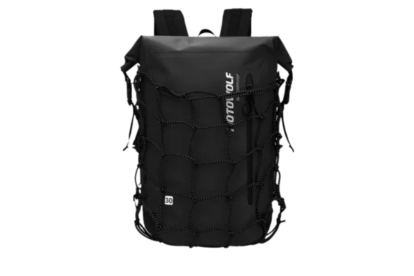 Motowolf Waterproof Backpack – Motorcycle Helmet Bag 1 Motowolf Waterproof Backpack front view