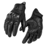 Motowolf Full Finger Goatskin Leather Motorcycle Gloves Front View
