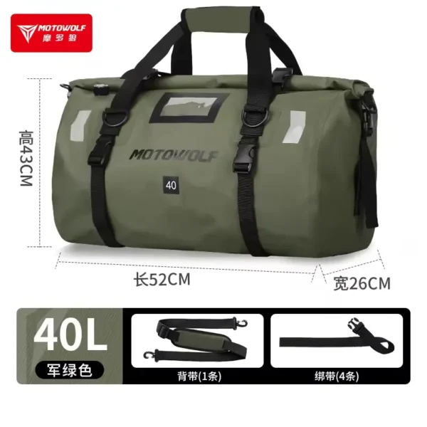 Motowolf Travel Bag top view