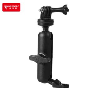 Motowolf Camera Mount Installed on Bike Handlebar for Stable Footage