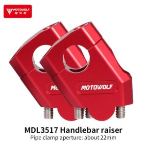 Motowolf Handlebar Riser used on modified bike
