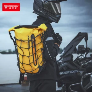 Motowolf Waterproof Backpack side compartments