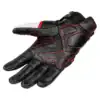 MOTOWOLF Leather Gloves back view