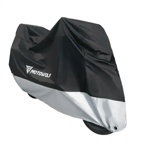 MOTOWOLF Waterproof Motorcycle Cover – All-Season Universal Bike Protection 2 Waterproof Material Close-Up