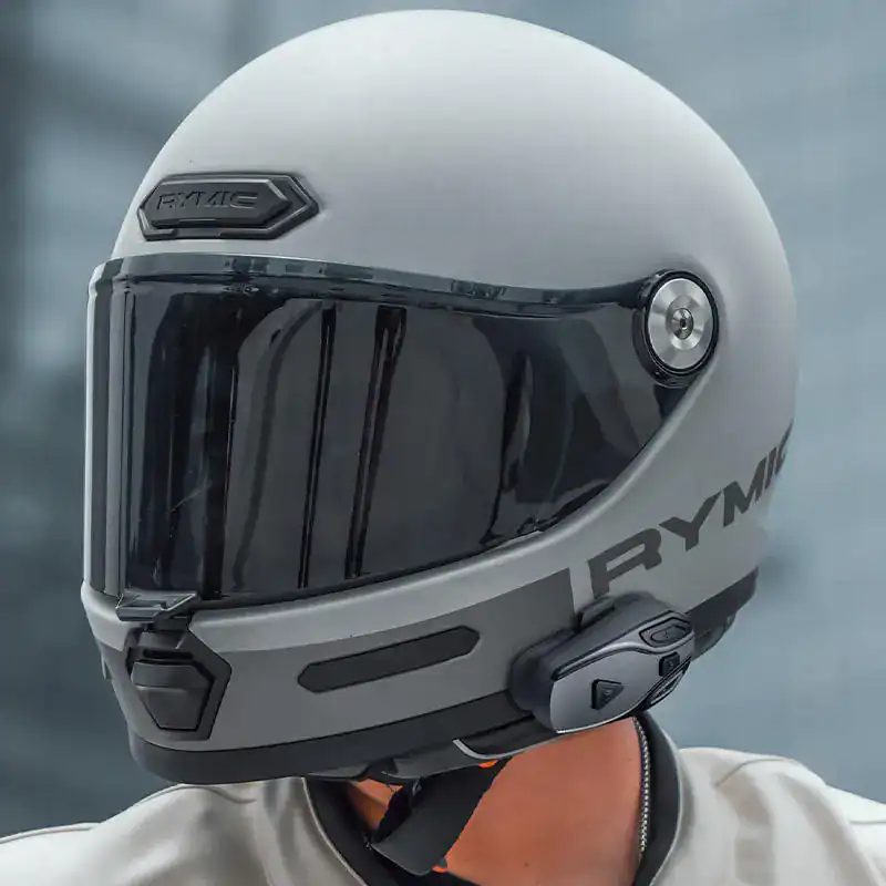 MOTOWOLF Bluetooth Helmet Headset – Wireless Audio & Communication 3 Motowolf Bluetooth Helmet Headset mounted on helmet