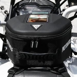 Motowolf Fuel Tank Bag cycling use