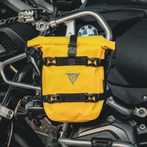 MotoWolf motorcycle saddle bag luggage for touring and adventure riding