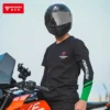 High elasticity stretch demonstration of the Motowolf Arm Sleeve