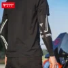 Motorcyclist wearing the Motowolf Arm Sleeve while riding