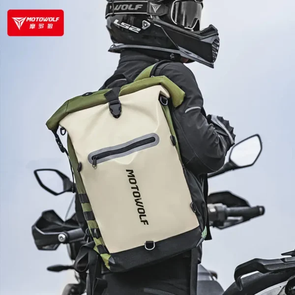 Side view of MOTOWOLF Backpack MB3 Riding Gear