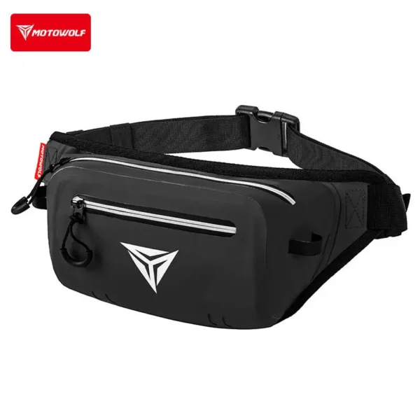 Interior storage capacity of the MOTOWOLF Cross Body Bag