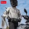 MOTOWOLF Cross Body Bag reflective strips glowing at night