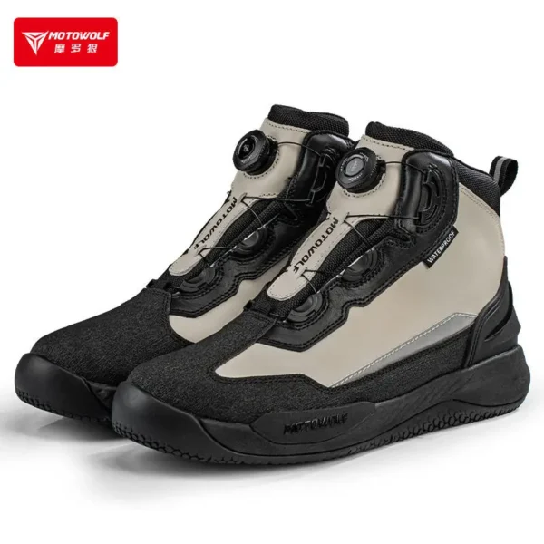 MOTOWOLF Waterproof Riding Shoes – Motorcycle Protective Riding Boots 6 motowolf motorcycle waterproof boots