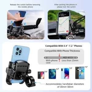 KEWIG Mobile Holder rotated in horizontal landscape mode.