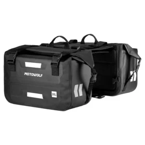 Front view of the MOTOWOLF Saddle Bag