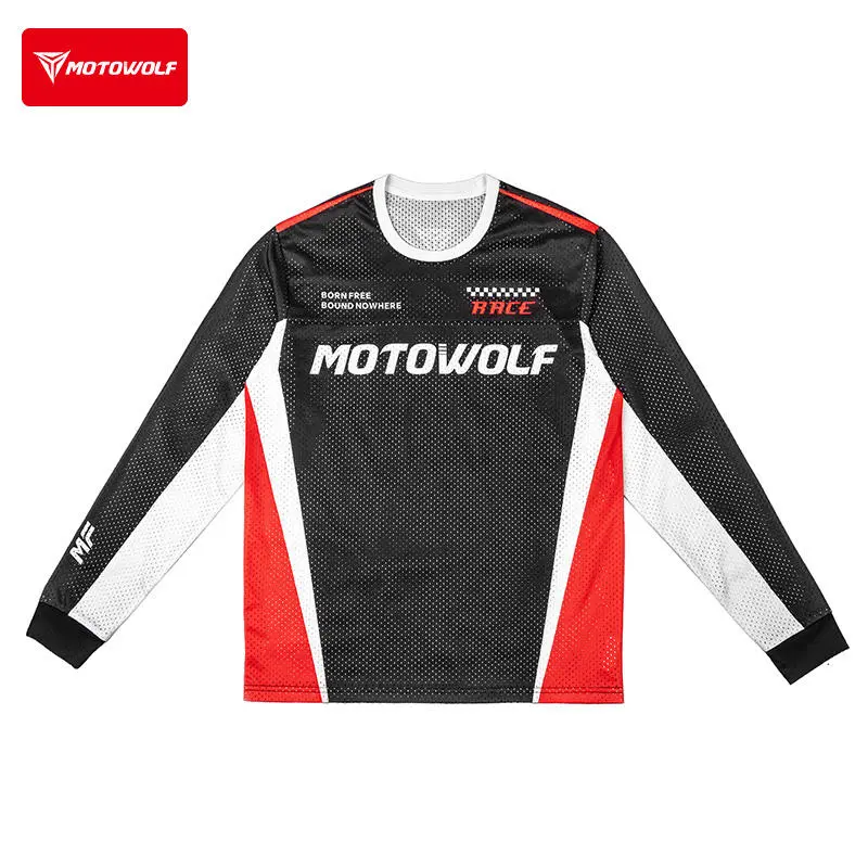Motowolf T-Shirt T5 – Long Sleeve Summer Riding Jersey 2 Motowolf T5 Summer Riding Jersey