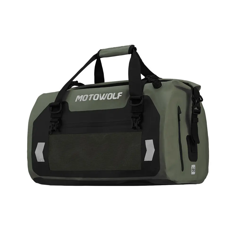 Motowolf Tail Bag MB4 – Premium PVC Waterproof Motorcycle Luggage 5 Motowolf Tail Bag MB4 external mesh pocket