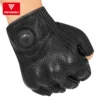 Adjustable Velcro wrist strap on Motowolf riding gloves