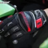 Close-up of elastic breathable summer mesh fabric on Once Again MG02 gloves