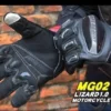 Night reflective safety strips on fingers of Once Again MG02 gloves