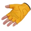 Double-stitched seams on vintage MOTOWOLF motorcycle gloves