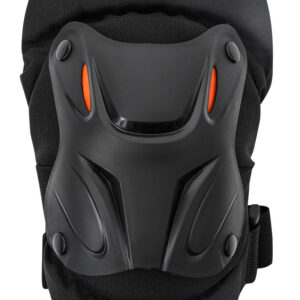Nighttime reflective strips glowing on the MOTOWOLF protectors