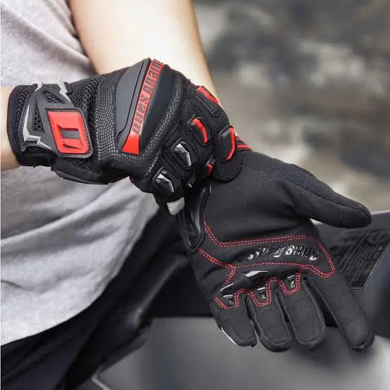 Once Again Full Finger Riding Gloves MG02 4 Adjustable Velcro wrist cuff closure on Once Again MG02 gloves