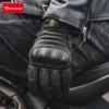 Motowolf Retro Leather Gloves Touchscreen Ready