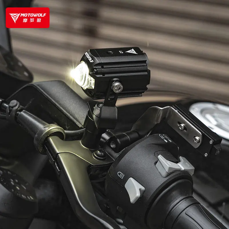 Motowolf Fog Light – L2 Mini LED Auxiliary Spotlight 4 Motowolf Fog Light Adjustable Bracket