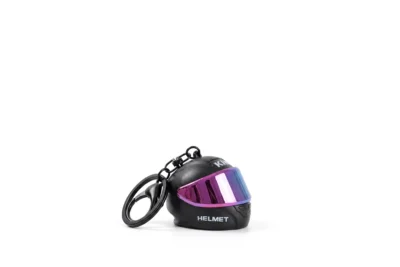 Helmet Key Ring – Creative Motorcycle Helmet Keychain with LED Light