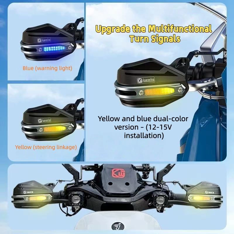 Kewig Handlebar Guard – Aluminum Alloy Motorcycle Handguards 3 Kewig Handlebar Guard Wind Deflection