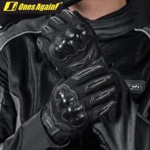 Close-up of the breathable 3D mesh fabric panels on the back and fingers of the Ones Again Full Finger Gloves MG41