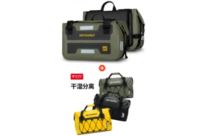 Motowolf Saddle Bag + Tail Bag MB4 Combo – Waterproof Motorcycle Luggage Set